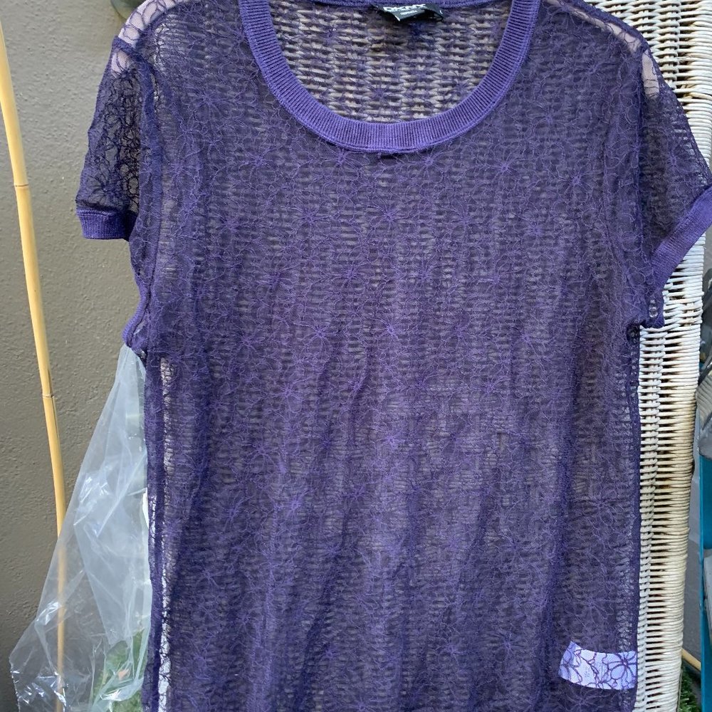 Sheer DKNY top